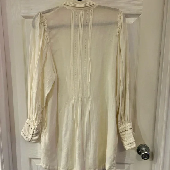 Free People Cream Ruffled Tunic - Picture 5 of 5